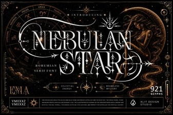 Nebulan Star: a Galactic Font for Creative Projects
