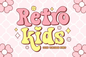 Retro Kids Fonts for Playful Designs