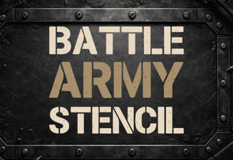 Battle Army Stencil Font: Tactical Typography for Designers