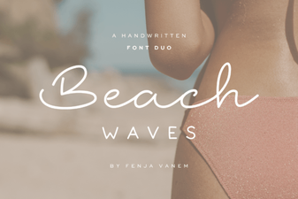 Craft Projects with Beach Waves Duo Font
